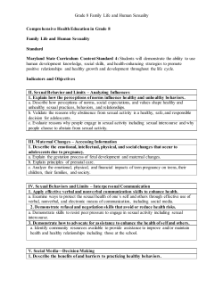 Family life and human sexuality