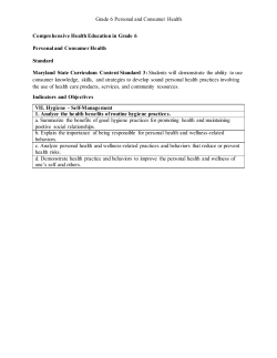 Personal and consumer health