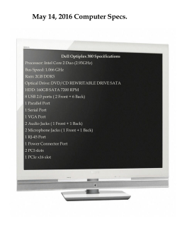 Spec. Sheet 