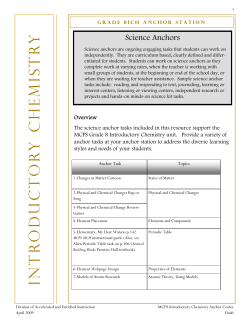 Introductory Chemistry Anchors