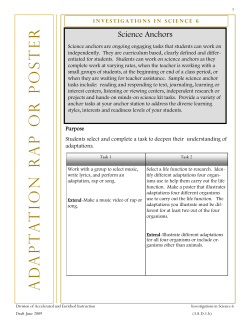 Adaptation Rap or Poster