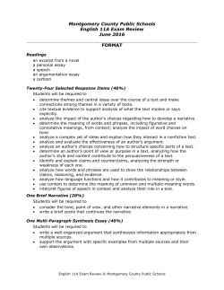 English 11A Exam Review June 2016