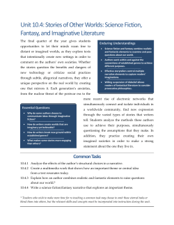 Unit 4: Stories of Other Worlds&mdash;Science Fiction, Fantasy, and Imaginative Literature