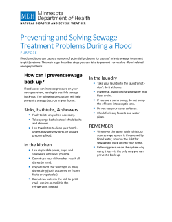 Preventing and Solving Sewage Treatment Problems During a Flood (PDF)