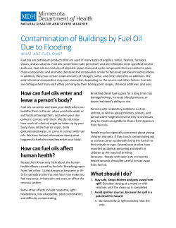 Contamination of Buildings by Fuel Oil Due to Flooding (PDF)