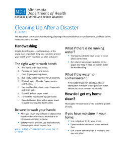 Cleaning Up After a Disaster (PDF)