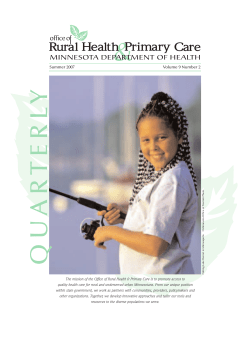 Summer 2007 Quarterly publication