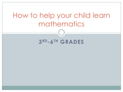 3rd-6th Parent Session PPT