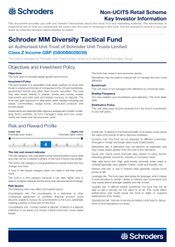 Key Investor Information Document