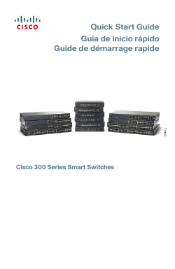 Cisco 300 Series Managed Switches Quick Start Guide (Trilingual)