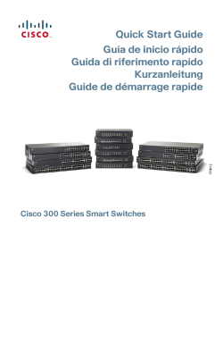 Cisco 300 Series Managed Switches Quick Start Guide (Multilingual)