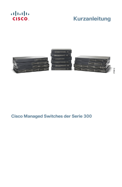 Cisco 300 Series Managed Switches Quick Start Guide (German)