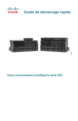 Cisco 200 Series Smart Switches Quick Start Guide (French)