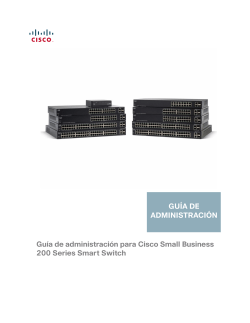 Cisco 200 Series Smart Switches Administration Guide (Spanish)