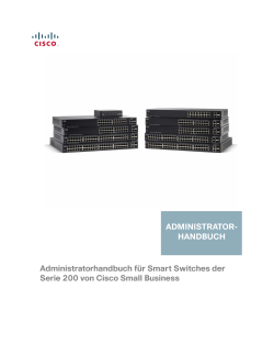 Cisco 200 Series Smart Switches Administration Guide (German)