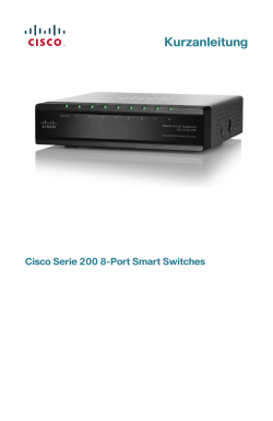 Cisco 200 Series 8-Port Smart Switches Quick Start Guide (German)