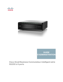 200 Series 8-port Smart Switches Administration Guide (French, France)