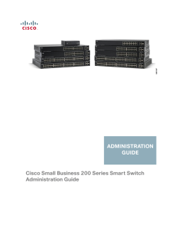 Cisco 200 Series Smart Switches Administration Guide 1.4.0.x