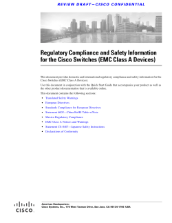 RCSI Document for Small Business Switches