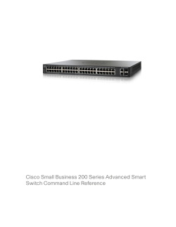 Cisco Small Business 200e Series Smart Switches Command Line Reference