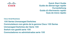 Cisco 100 Series Unmanaged Switch Quick Start Guide (Multilingual)