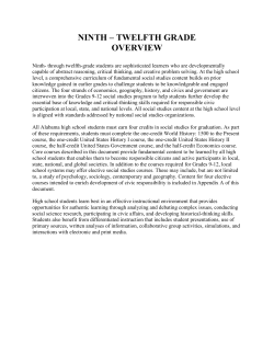 Overview Grades 9-12
