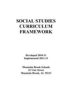 Introduction to Social Studies Framework