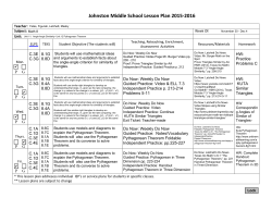 Lesson Plan 11/30 - 12/4
