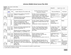 Lesson Plans 9/28 - 10/2