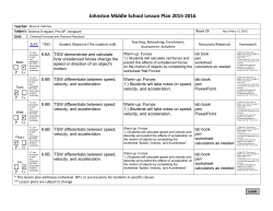 Week 12 Lesson Plan Science 8 all classes