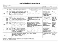 Lesson Plans 9/29/2014