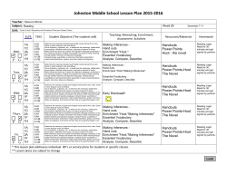 Lesson Plans Week of December 7-11