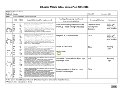 Lesson Plans Week of November 16-20