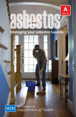 Asbestos: Managing your asbestos hazards (PDF)