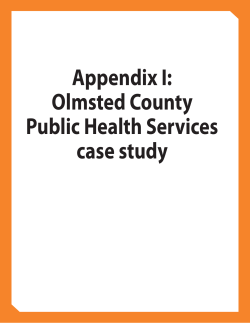 Appendix I: Olmsted County Public Health Services case study (PDF: 325KB/4 pages)