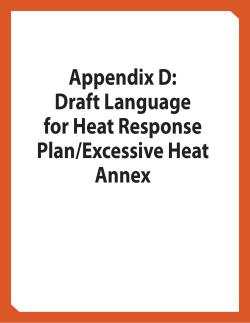 Appendix D: Draft language for heat response plan/excessive heat annex (PDF: 397KB/7 pages)