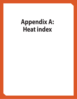 Appendix A: Heat index (PDF: 251KB/2 pages)