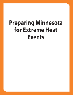Preparing Minnesota for Extreme Heat Events (PDF: 1.4MB/11 pages)