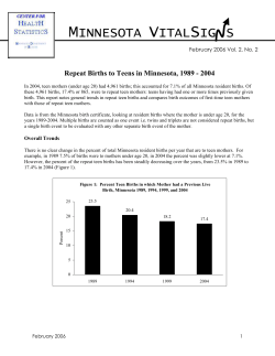 Repeat Teen Births - February 2006 (PDF: 348KB/6 pages)