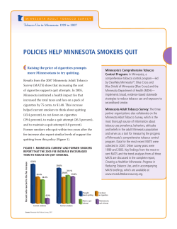 Policies Help Minnesota Smokers Quit (PDF 692KB/4 pages)