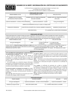 Mother's Worksheet, Spanish (PDF: 102KB/2 pages)