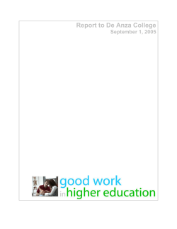 The Good Work Project Report (01-Sep-2005)