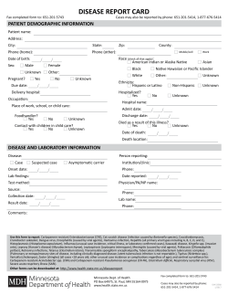 MDH Disease Report Card (PDF)