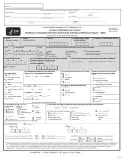 Invasive Methicillin-Resistance Staphylococcus aureus Active Bacterial Core Surveillance Case Report Form (PDF)