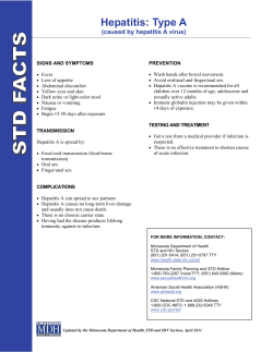 STD Facts: Hepatitis A (English) (PDF)