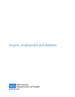 Income, Employment and Diabetes in Minnesota (PDF)