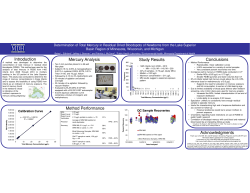 Mercury in Residual Bloodspots of Newborns from the Lake Superior Basin Region (PDF: 192KB/1 page)
