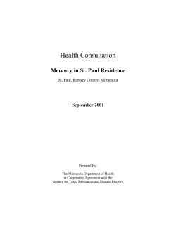 Mercury in St. Paul Residence, Sep. 2001 (PDF)