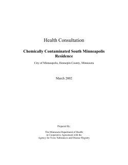 Chemically Contaminated South Minneapolis Residence, Mar. 2002 (PDF)