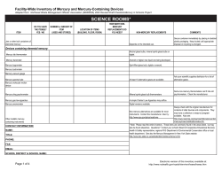 Facility-Wide Inventory of Mercury and Mercury-Containing Devices (PDF)